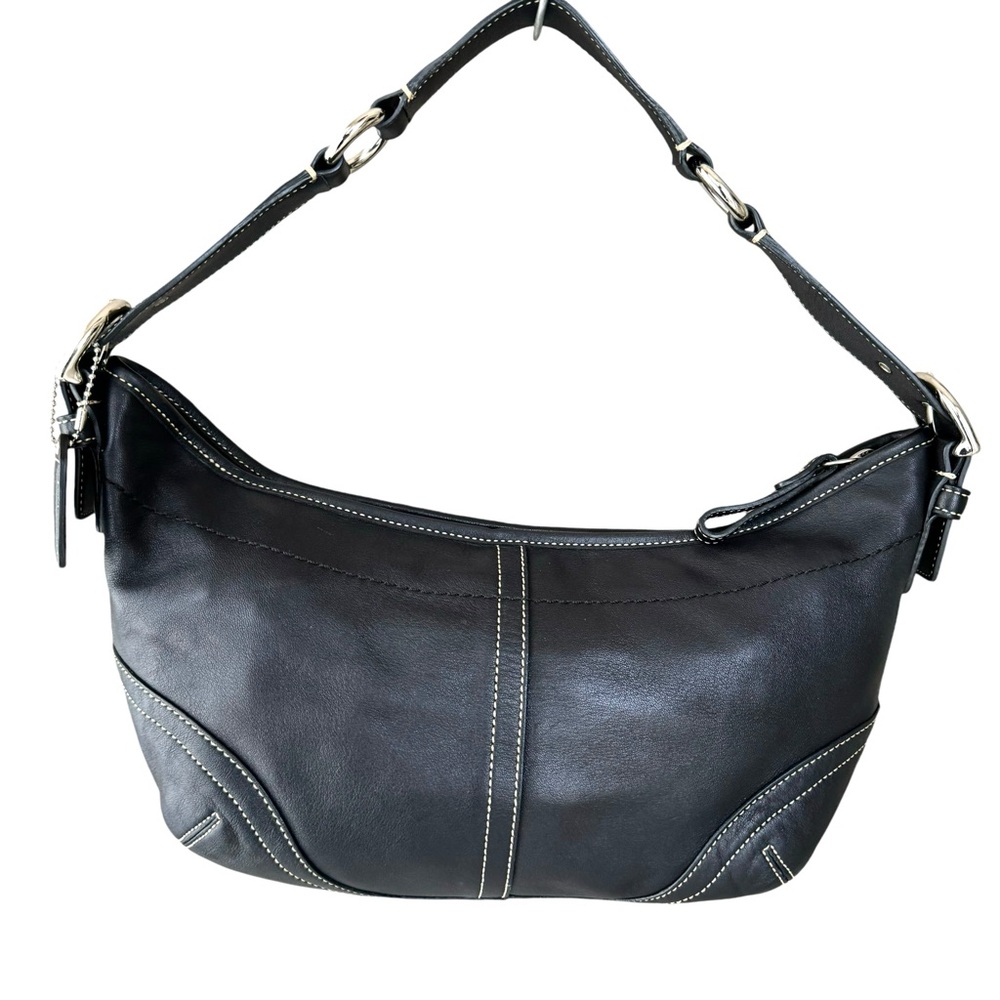 🆕 Coach Vintage Soho Leather Shoulder Bag Black - Picture 7 of 17